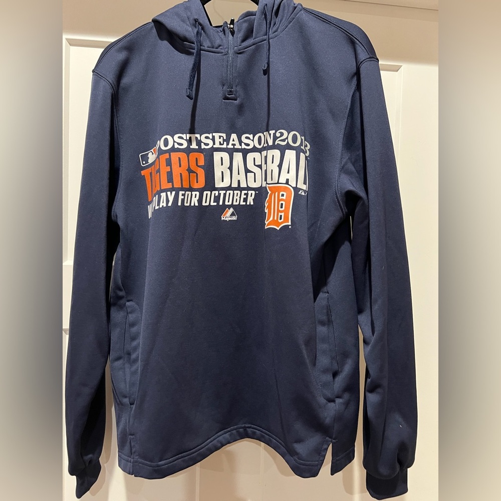 🧸2/$30🧸 Majestic Navy Tigers Baseball Hoodie